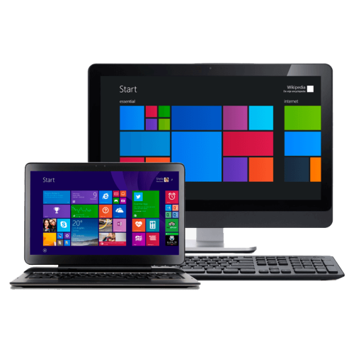 Desktop Computer & Laptop